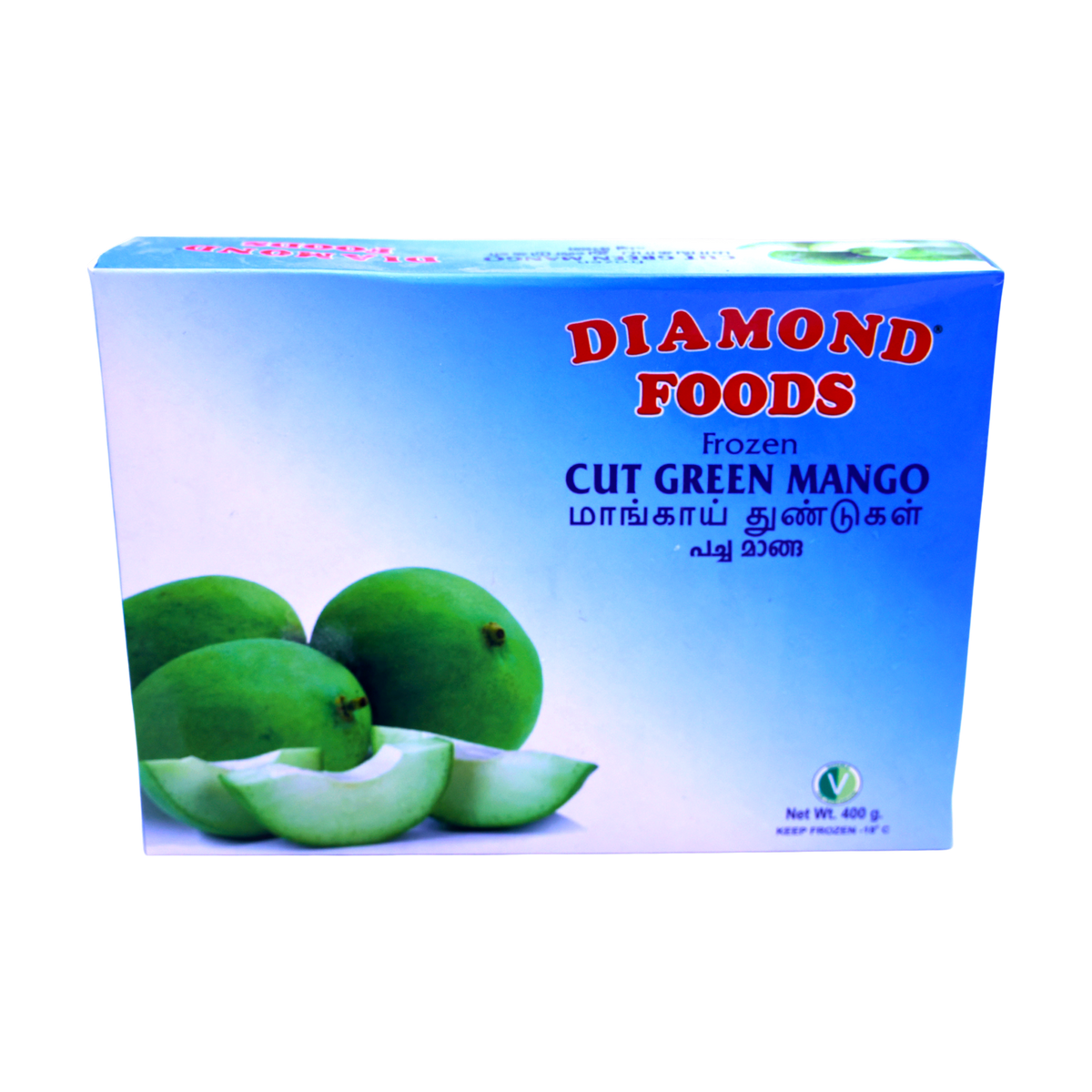 Diamond Foods Cut Green Mango 400g, front of pack