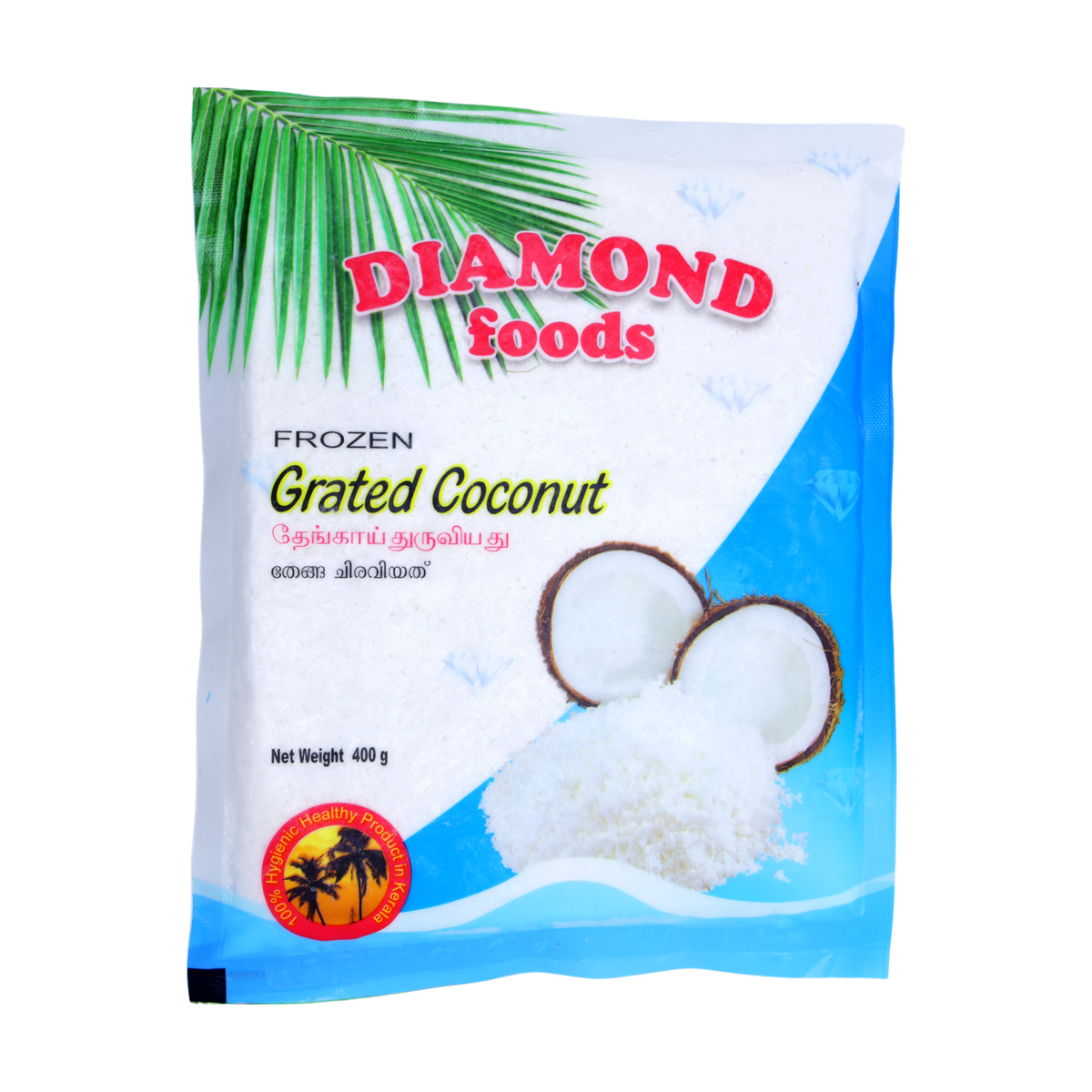 Diamond Foods Grated Coconut 400g, front of pack