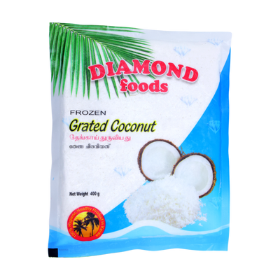 Diamond Foods Grated Coconut 400g, front of pack