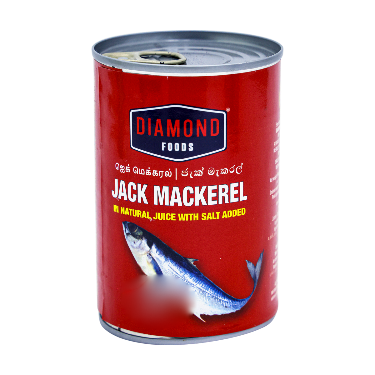 Diamond Foods Jack Mackerel In Natural Juice With Salt Added 425g, front of pack