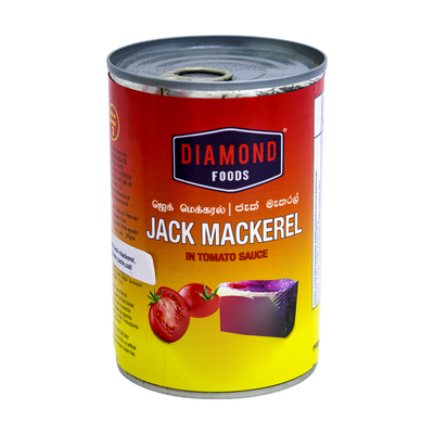 Diamond Foods Jack Mackerel In Tomato Sauce 425g, front of pack