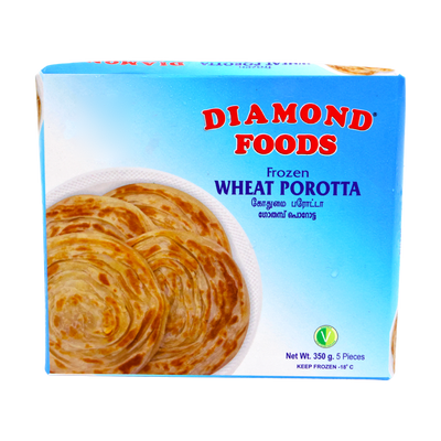 Diamond Foods Wheat Porotta 5 Pieces 350g, front of pack
