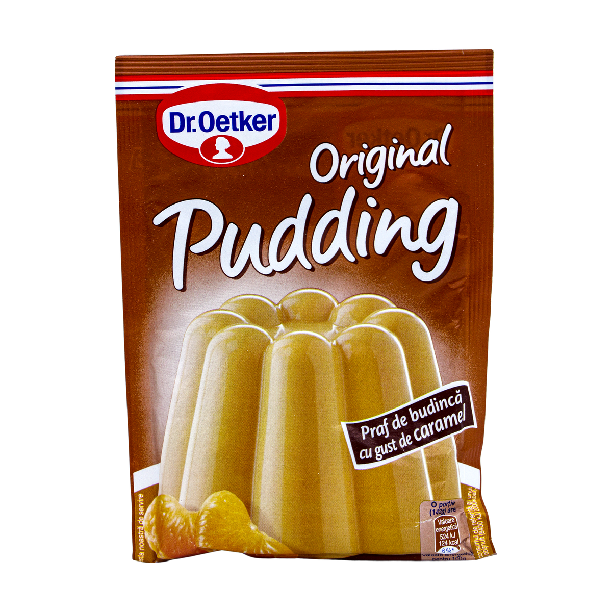 Dr. Oetker Original Pudding Caramel 40g, front of pack