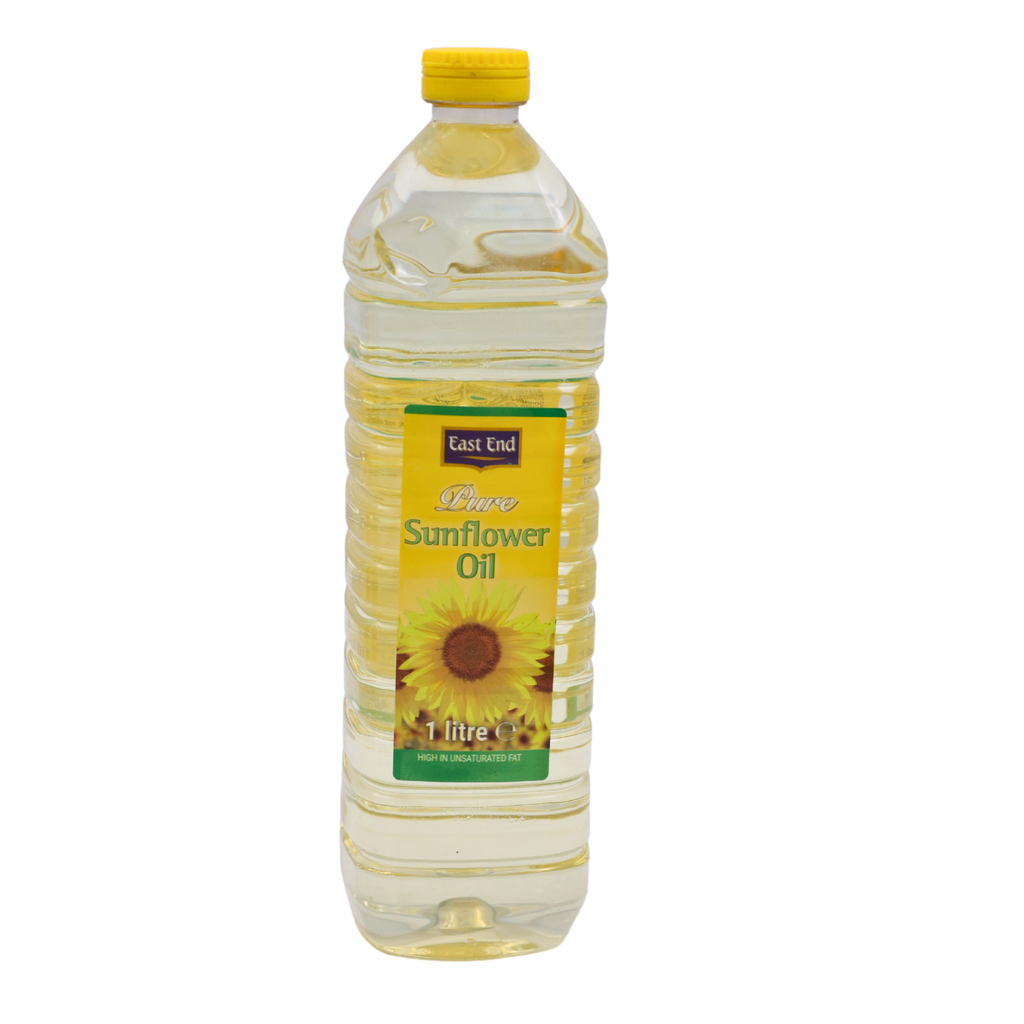 East End Pure Sunflower Oil 1L, front of pack