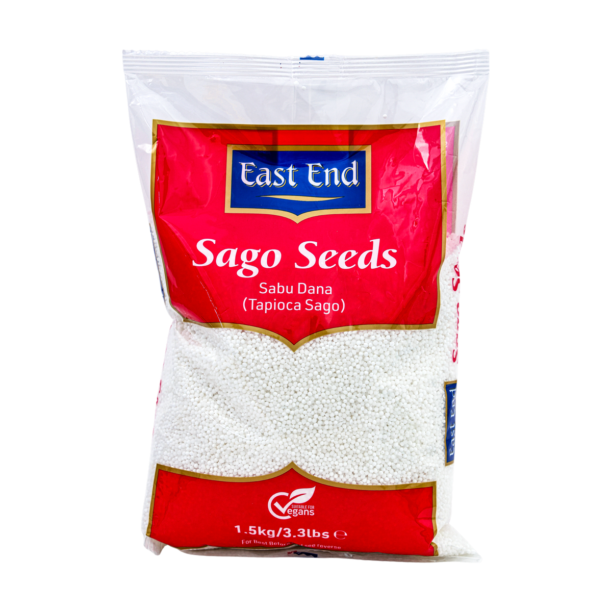 East End Sago Seeds 1.5kg, front of pack