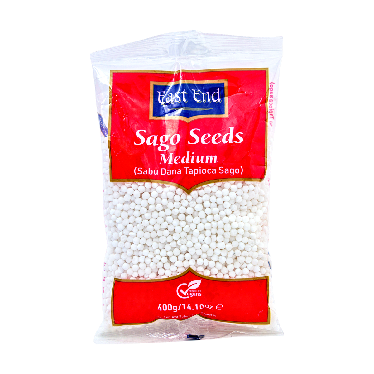 East End Sago Seeds Medium 400g, front of pack
