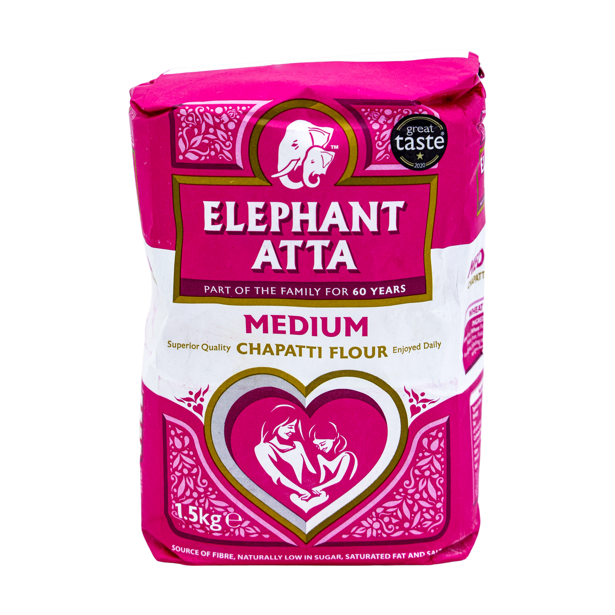 Elephant Atta Medium Chapatti Flour 1.5kg, front of pack