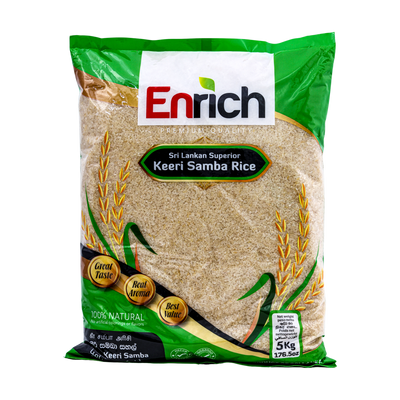 Enrich Keeri Samba Rice 5kg, front of pack