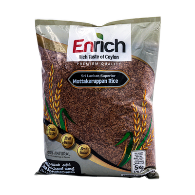 Enrich Mottakaruppan Rice 5kg, front of pack
