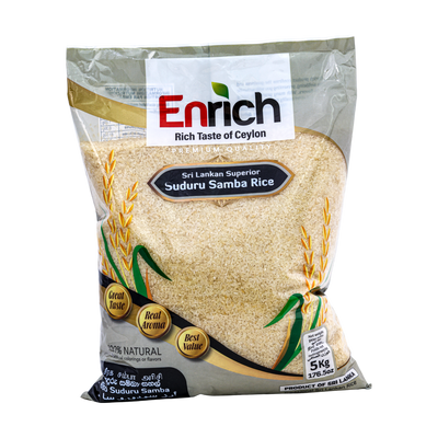Enrich Suduru Samba Rice 5kg, front of pack