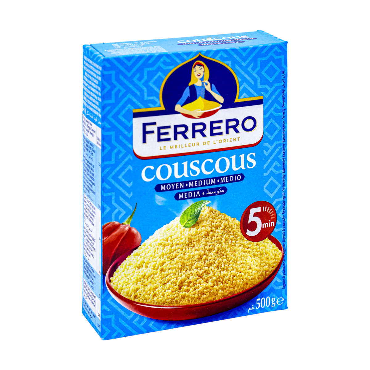Ferrero Couscous Medium 500g, front of pack