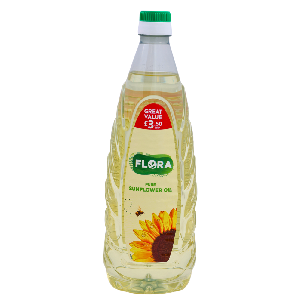 Flora Pure Sunflower Oil 1L, front of pack