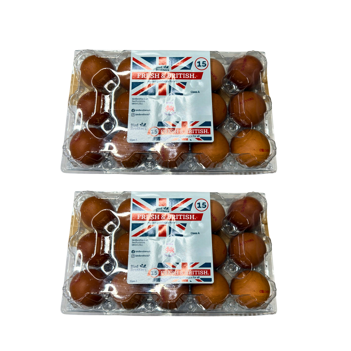 Fresh British Eggs 15 pack (Pack of 2), front of pack