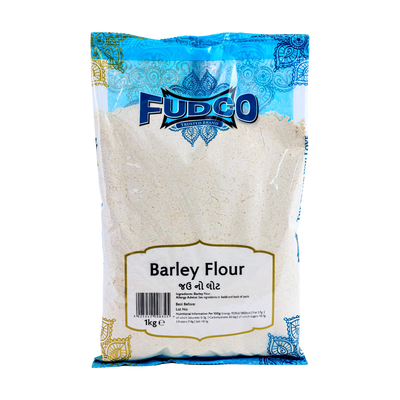 Fudco Barley Flour 1kg, front of pack