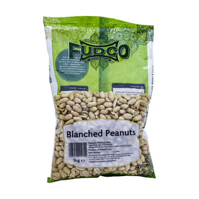 Fudco Blanched Peanuts 1kg, front of pack