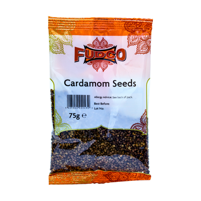 Fudco Cardamom Seeds 75g, front of pack