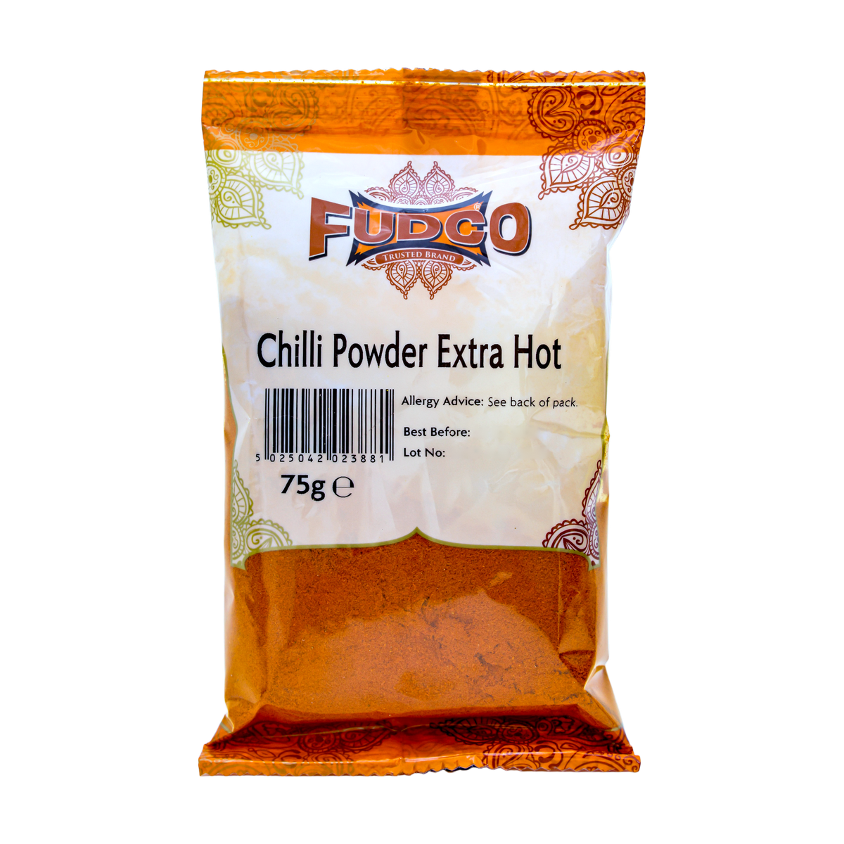 Fudco Chilli Powder Extra Hot 75g, front of pack