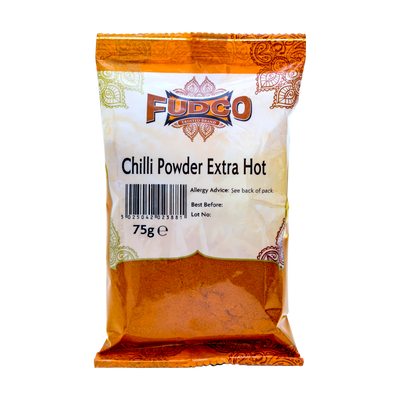 Fudco Chilli Powder Extra Hot 75g, front of pack