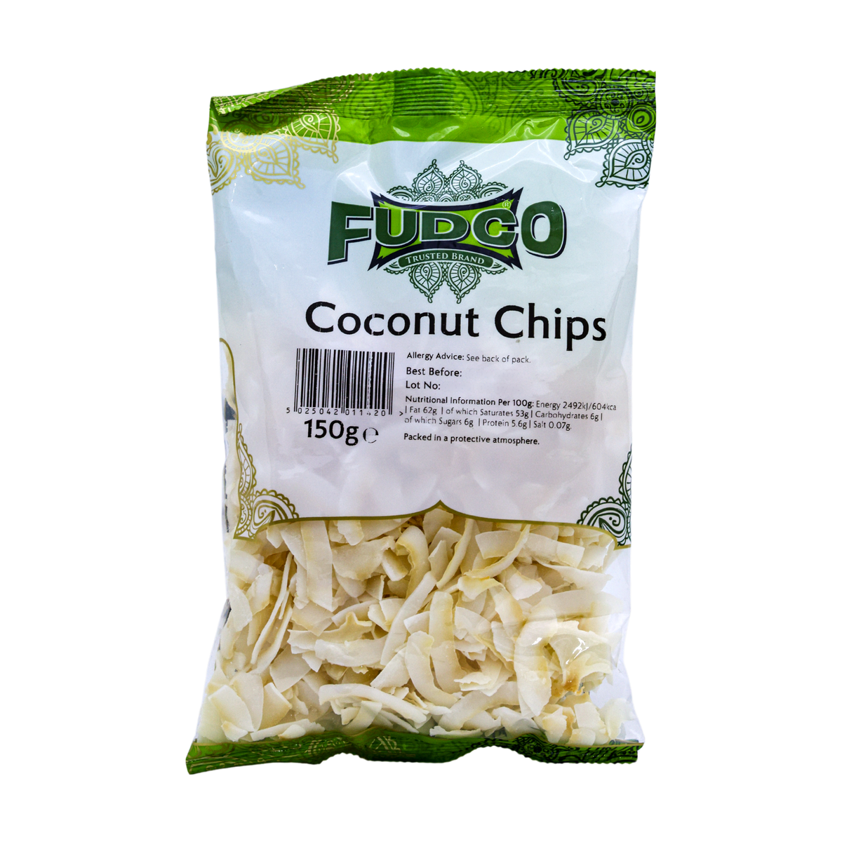 Fudco Coconut Chips 150g, front of pack