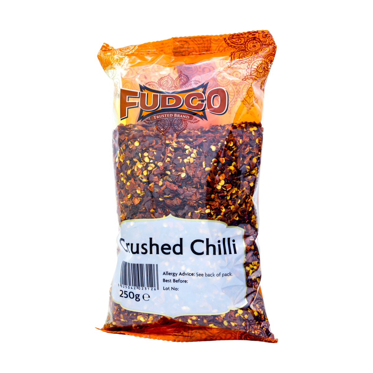 Fudco Crushed Chilli 250g, front of pack