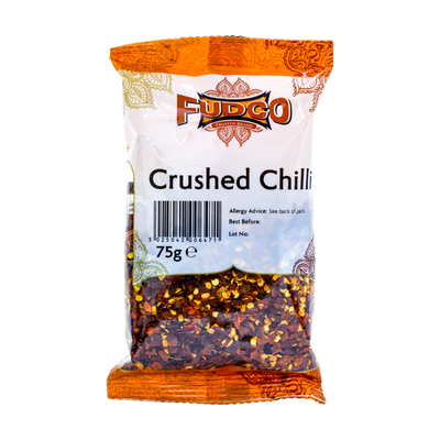 Fudco Crushed Chilli 75g, front of pack