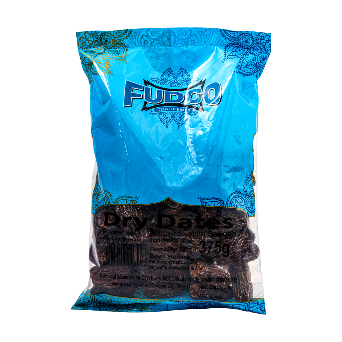 Fudco Dry Dates 375g, front of pack