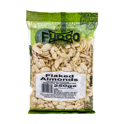 Fudco Flaked Almonds 250g, front of pack