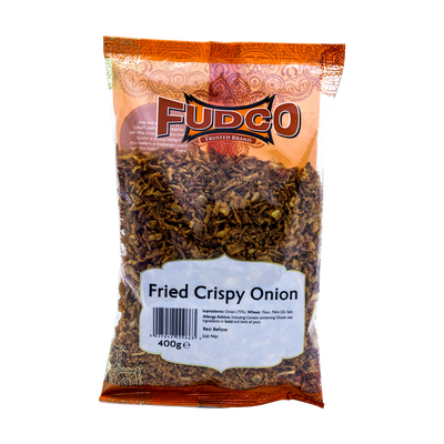 Fudco Fried Crispy Onion 400g, front of pack