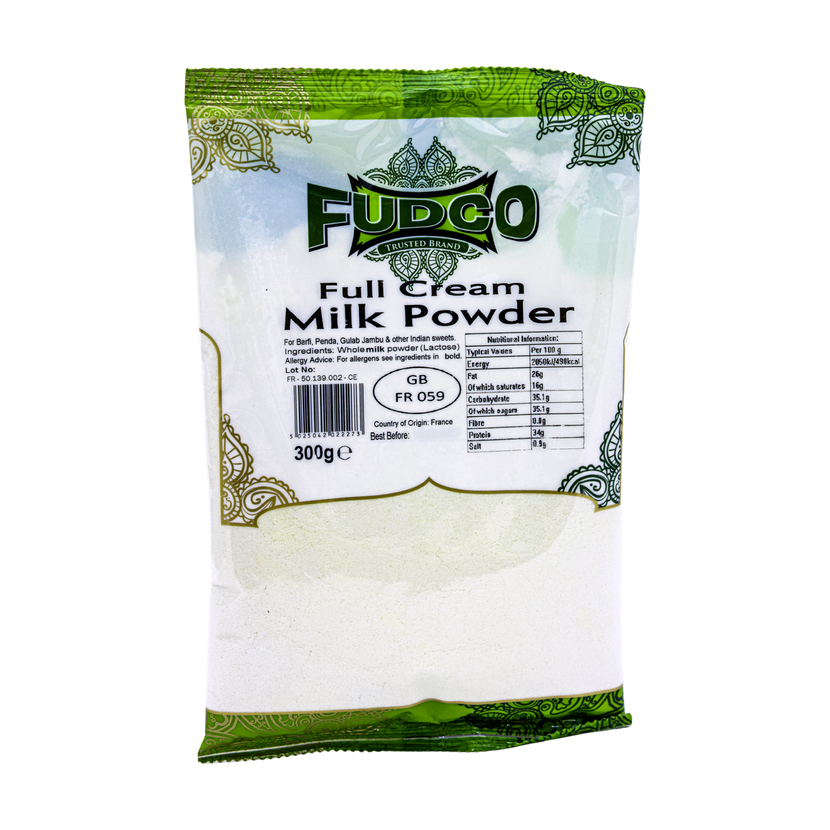 Fudco Full Cream Milk Powder 300g, front of pack