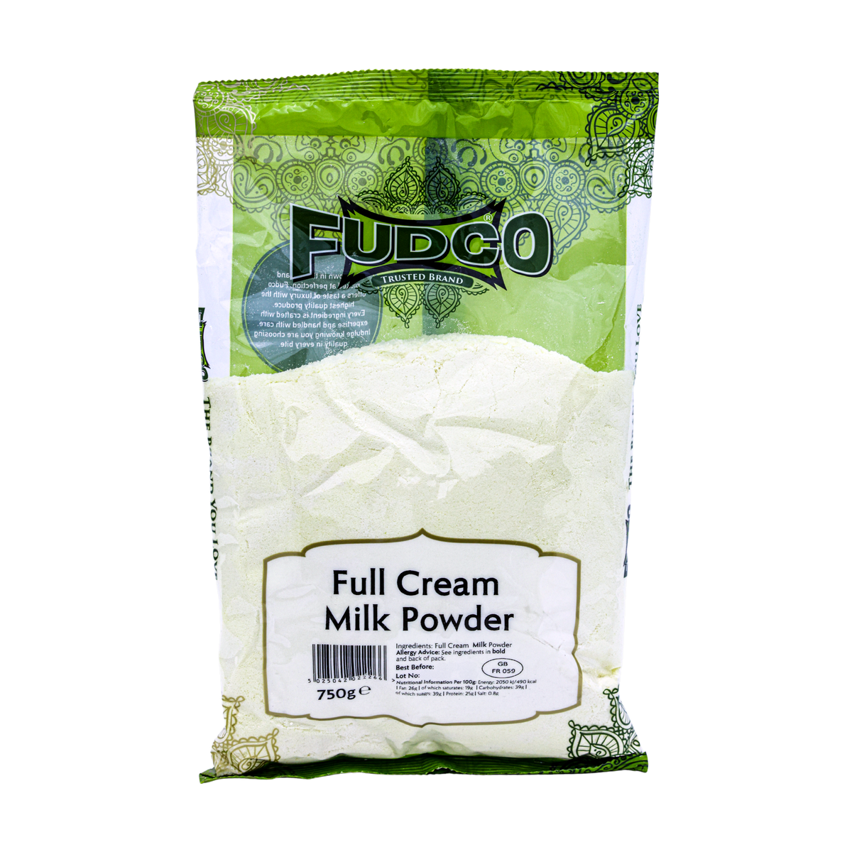 Fudco Full Cream Milk Powder 750g, front of pack