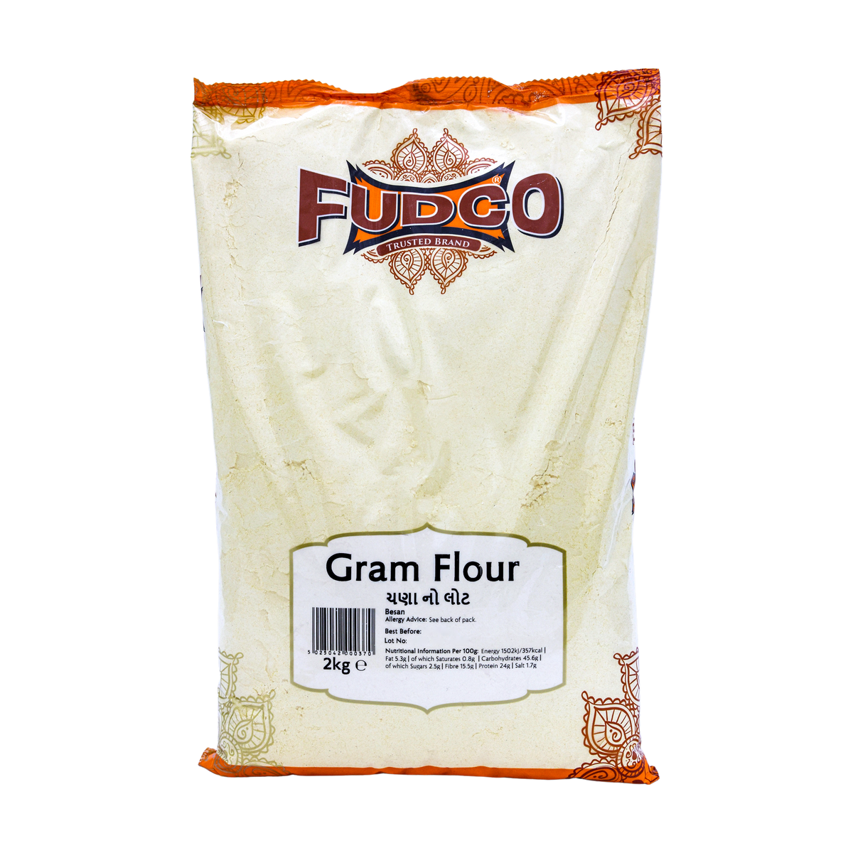 Fudco Gram Flour 2kg, front of pack