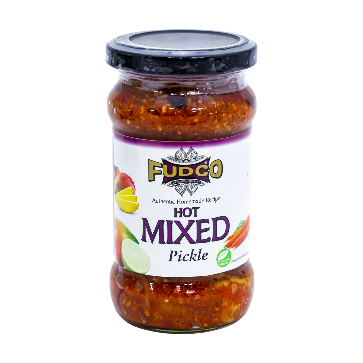 Fudco Hot Mixed Pickle 300g, front of pack
