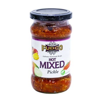Fudco Hot Mixed Pickle 300g, front of pack