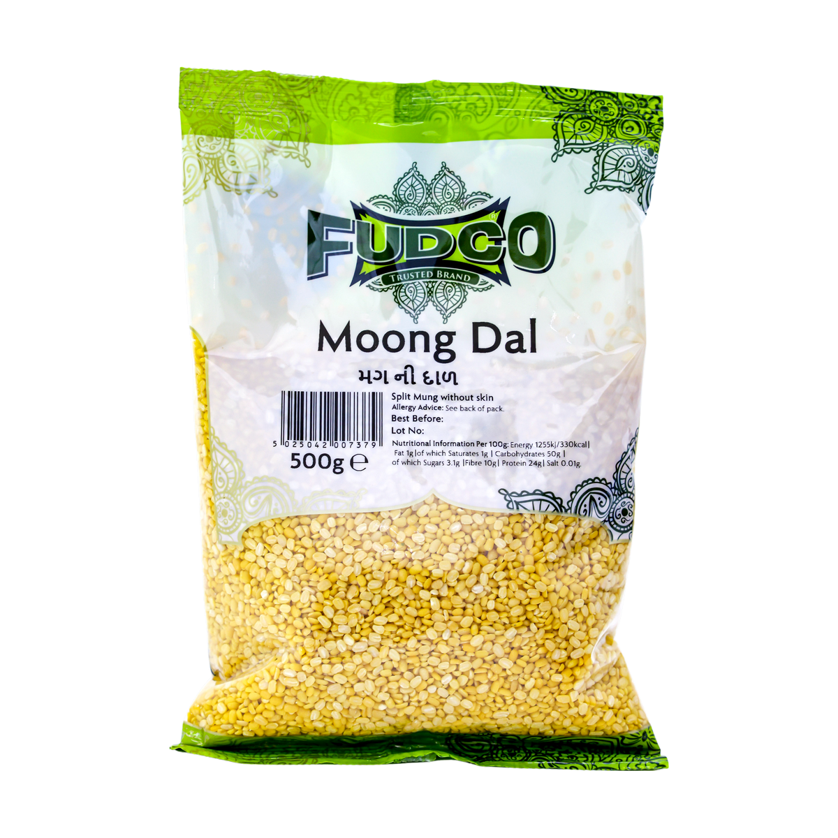 Fudco Moong Dal 500g, front of pack
