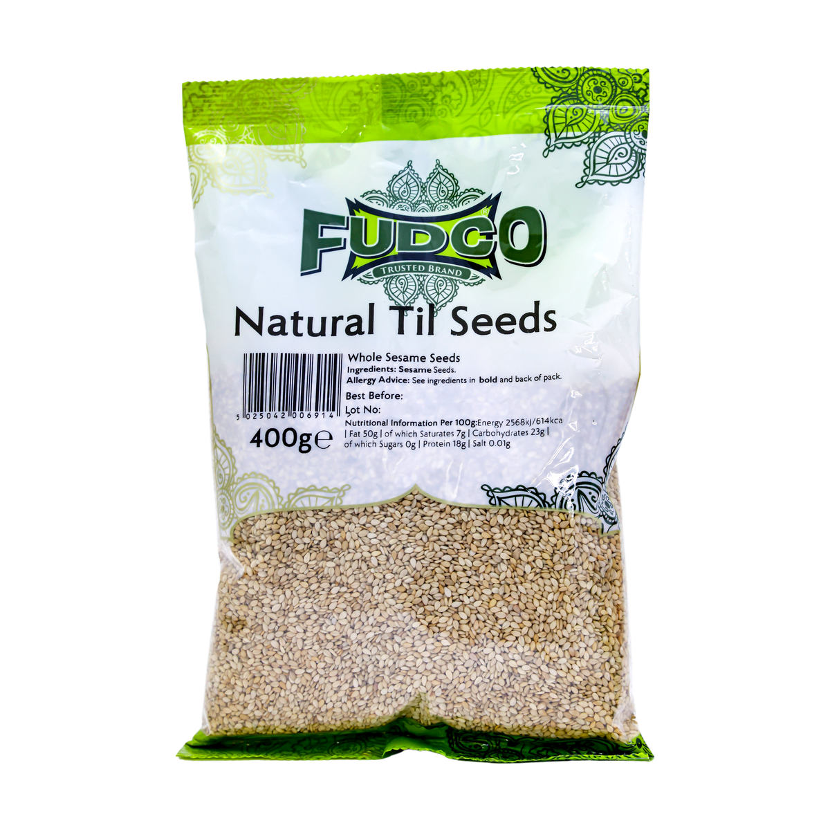 Fudco Natural Til Seeds 400g, front of pack