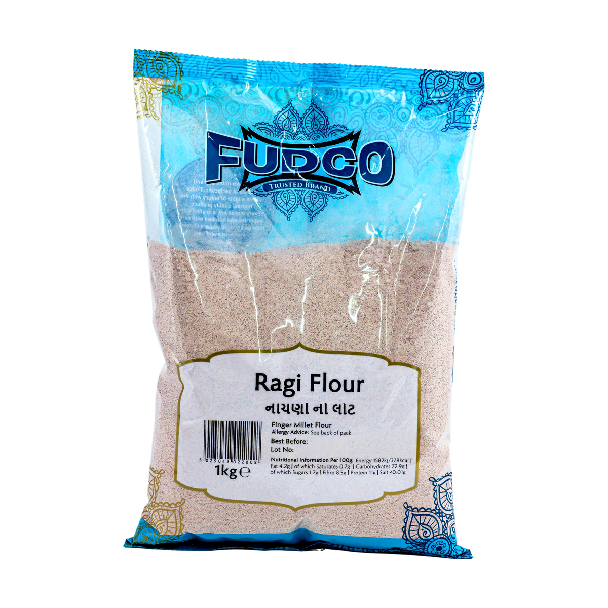 Fudco Ragi Flour 1kg, front of pack