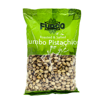 Fudco Roasted Salted Jumbo Pistachios 700g, front of pack