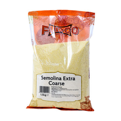 Fudco Semolina Extra Coarse 1.5kg, front of pack