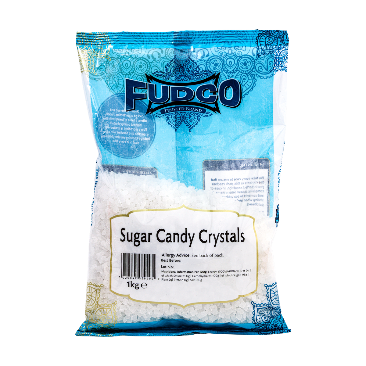 Fudco Sugar Candy Crystals 1kg, front of pack