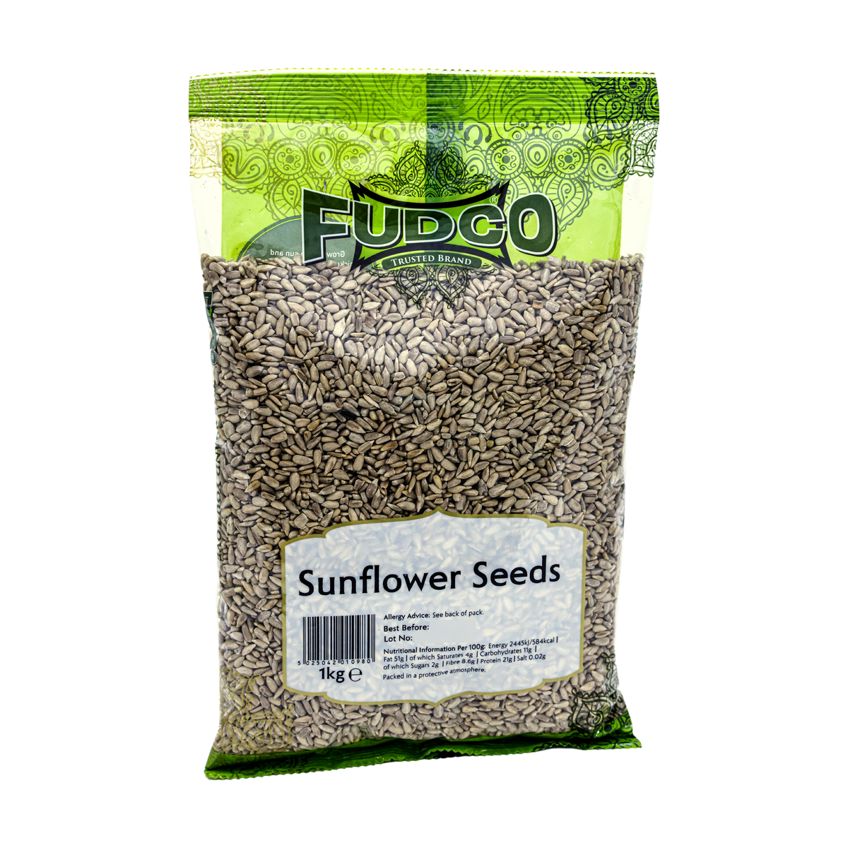 Fudco Sunflower Seeds 1kg, front of pack