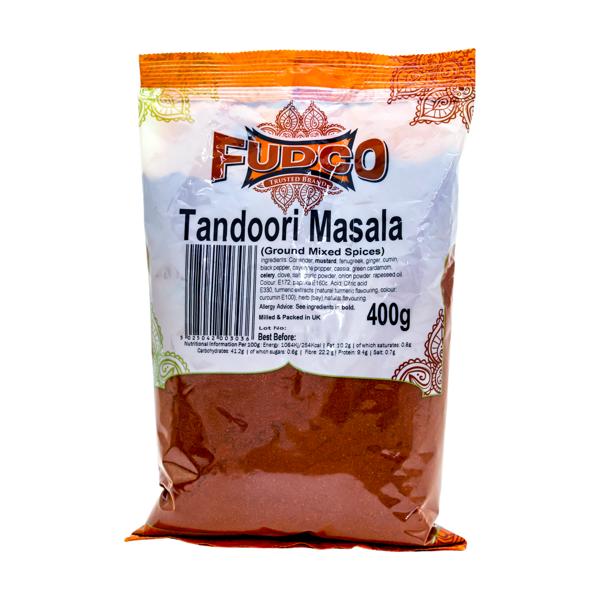 Fudco Tandoori Masala 400g, front of pack