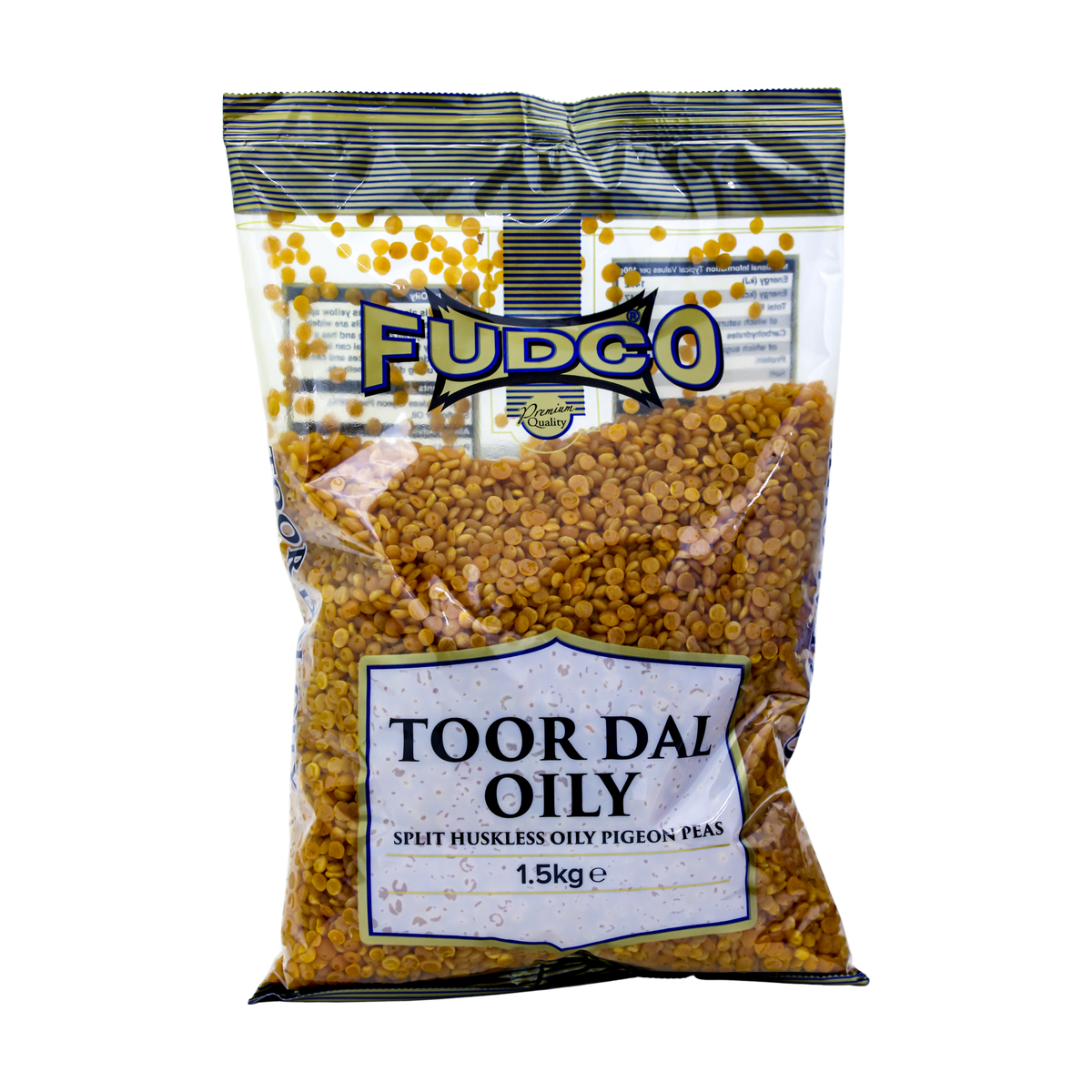 Fudco Toor Dal Oily 1.5kg, front of pack