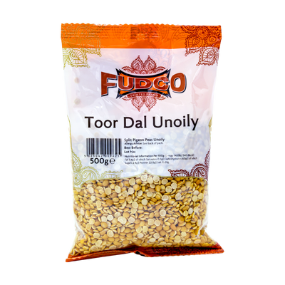 Fudco Toor Dal Unoily 500g, front of pack