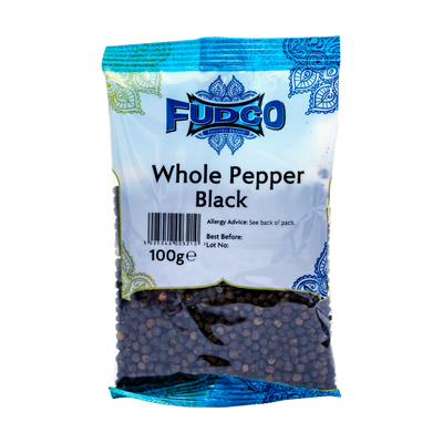 Fudco Whole Pepper Black 100g, front of pack