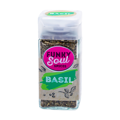 Funky Soul Spices Basil 14g, front of pack