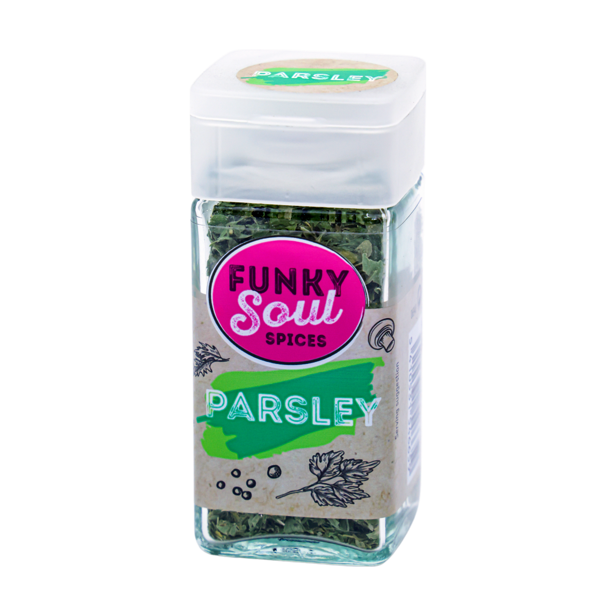 Funky Soul Spices Parsley 9g, front of pack
