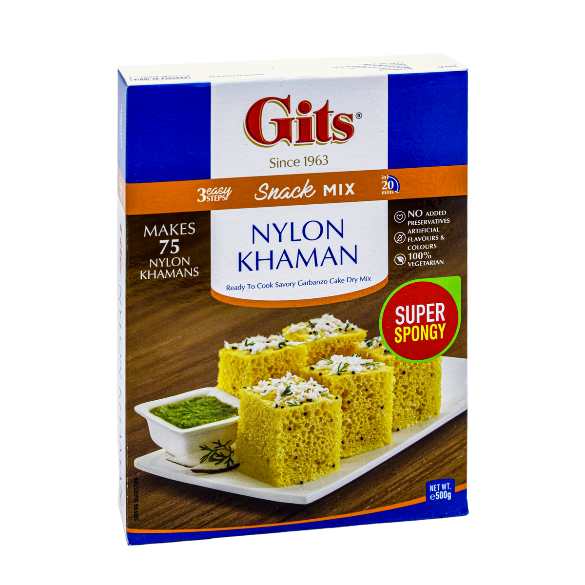 Gits Nylon Khaman Snack Mix 500g, front of pack