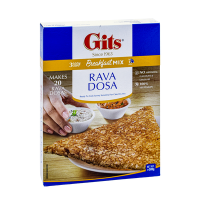 Gits Rava Dosa Breakfast Mix 500g, front of pack
