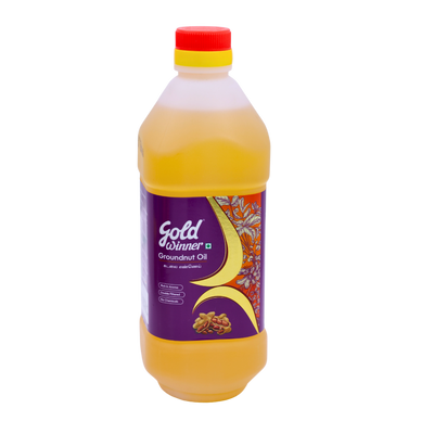 Gold Winner Groundnut Oil 1L, front of pack