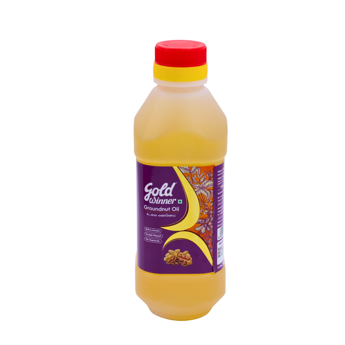 Gold Winner Groundnut Oil 500ml, front of pack